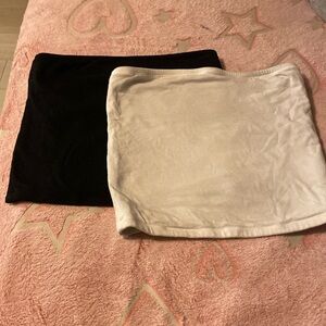Old navy tube tops,white one has been worn a but black hasn’t
